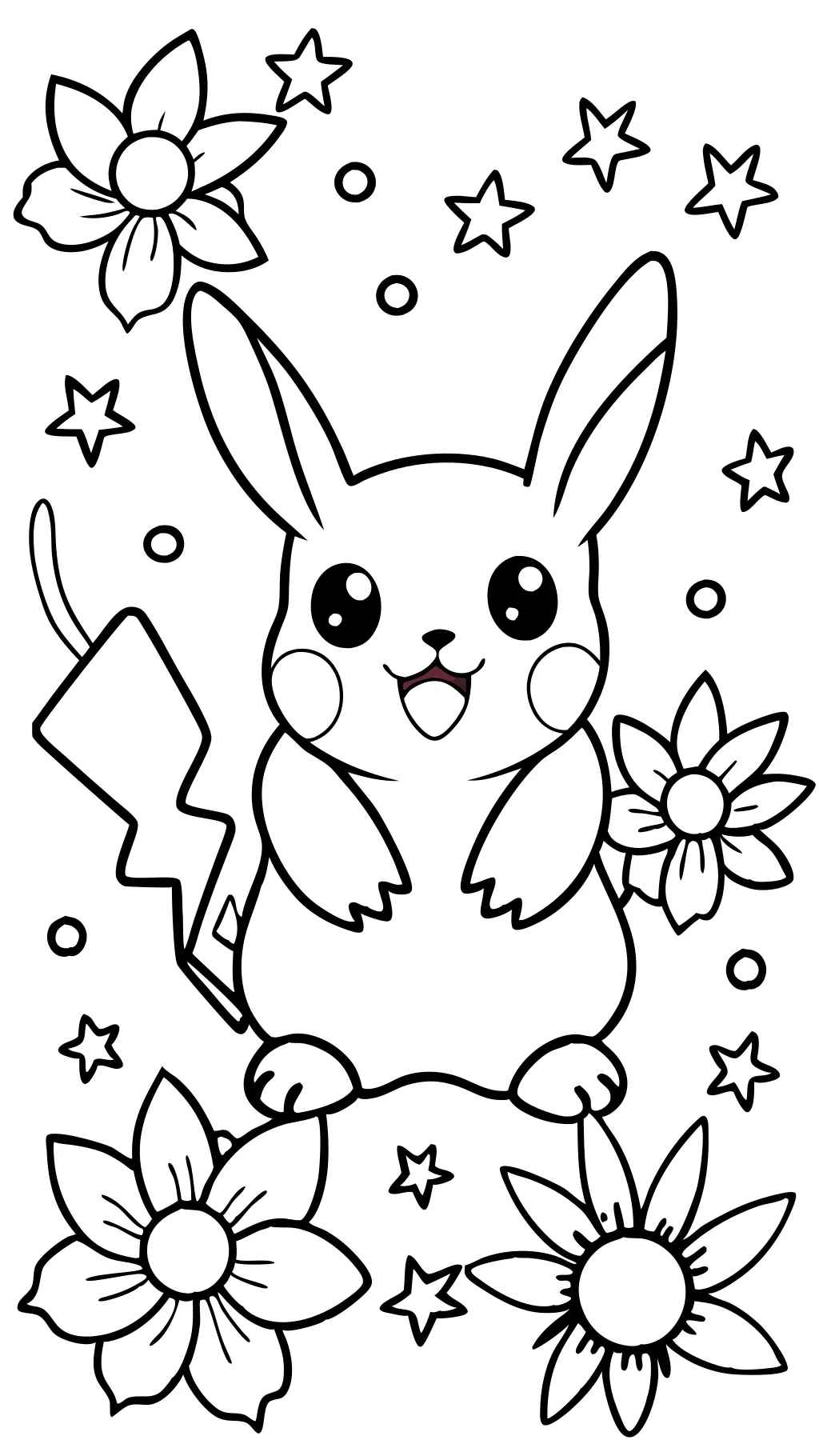 Páginas para colorear Pikachu